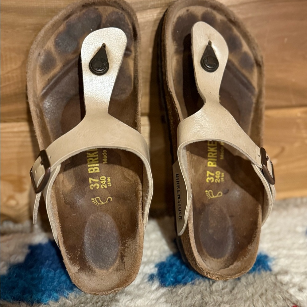 Birkenstock Gizeh Ivory Sandals